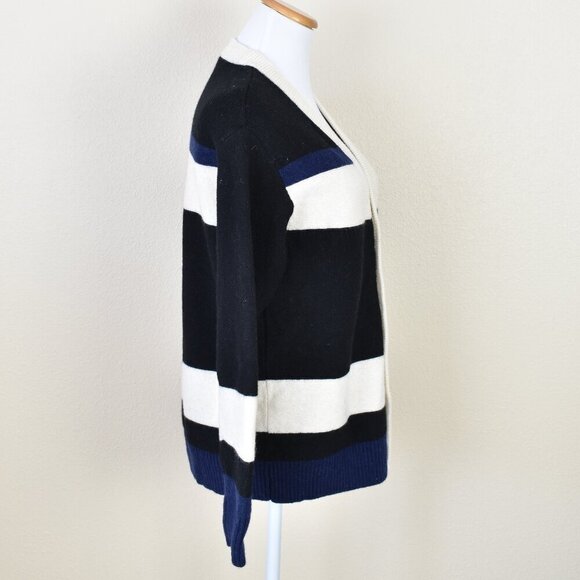 COS Knit Stripe V-Neck Wool Cardigan Sweater - S - Picture 7 of 11